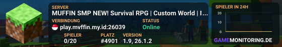 MUFFIN SMP NEW! Survival RPG | Custom World | New Structures
