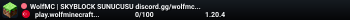 Requlogia | SKYBLOCK SUNUCUSU discord.gg/Requlogia - www.wolfminecraft.com
