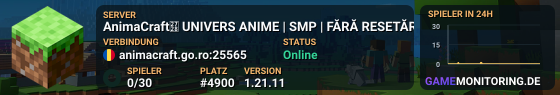 AnimaCraft✨ UNIVERS ANIME | SMP | FĂRĂ RESETĂRI