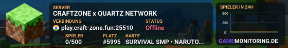 CRAFTZONE x QUARTZ NETWORK SURVIVAL SMP • NARUTO THEME • SEASON 1