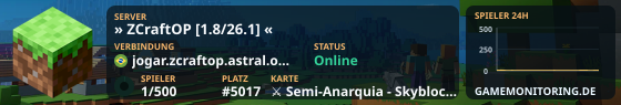 Servidor em manutenção