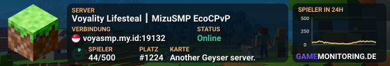 Voyality Lifesteal ┃ MizuSMP EcoCPvP