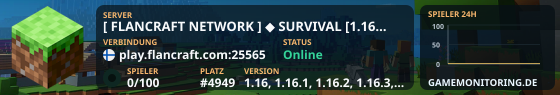 [ FLANCRAFT NETWORK ] ◆ SURVIVAL [1.16 - 1.21.11] ◆
