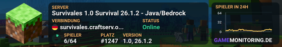 Survivales 1.0 Survival 1.21.10 - Java/Bedrock