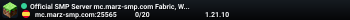 Official SMP Server mc.marz-smp.com Fabric, Whitelisted, BlueMap