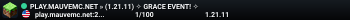 PLAY.MAUVEMC.NET » (1.21.11) ✧ GRACE EVENT! ✧