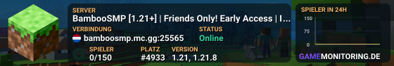 BambooSMP [1.21+] | Friends Only! Early Access | Happy Vibes | FACTORY