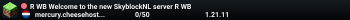 R WB Welcome to the new SkyblockNL server R WB