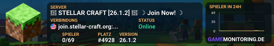 🔥 STELLAR CRAFT [1.21.11] 🔥 ☽ Join Now! ☽