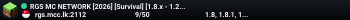 RGS MC NETWORK [2026] [Survival] [1.8.x - 1.21.x]