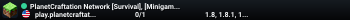 PlanetCraftation Network [Survival], [Minigames], and more!