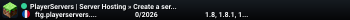 PlayerServers | Server Hosting » Create a server for free | Win $50 Monthly «