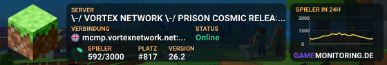 VORTEX | PRISON PLASMA RELEASED vortexnetwork.net | Learn More discord.gg/mc