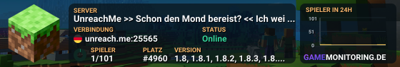 UnreachMe >> Rückblick vor 12 Jahren: << Da hieß mein Server Hmm2Craft....Wtf