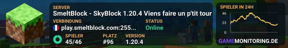 SmeltBlock - SkyBlock 1.20.4 Viens faire un p'tit tour !