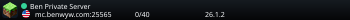 Ben Private Server