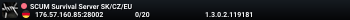 SCUM Survival Server SK/CZ/EU
