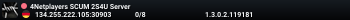 4Netplayers SCUM 2S4U Server