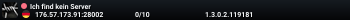 Ich find kein Server