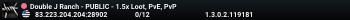Double J Ranch - PUBLIC - 1.5x Loot, PvE, PvP
