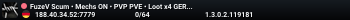 FuzeV Scum • Mechs ON • PVP PVE • Loot x4 GER • ENG • NO BOTSHOP