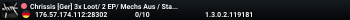 Chrissis [Ger] 3x Loot/ 2 EP/ Mechs Aus / Startpack w Admin da.
