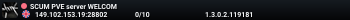 SCUM PVE server WELCOM