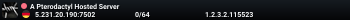 A Pterodactyl Hosted Server