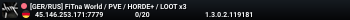 [GER/RUS] FiTna World / PVE / HORDE+ / LOOT x3