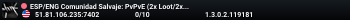 ESP/ENG Comunidad Salvaje: PvPvE (2x Loot/2x Zombies) US