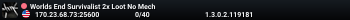 Worlds End Survivalist 2x Loot No Mech