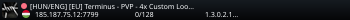 [HUN/ENG] [EU] Terminus - PVP - 4x Custom Loot - NO Mech
