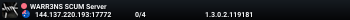 WARR3NS SCUM Server