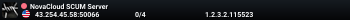 NovaCloud SCUM Server