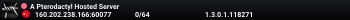A Pterodactyl Hosted Server