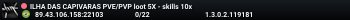 ILHA DAS CAPIVARAS PVE/PVP loot 5X - skills 10x