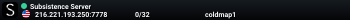 Subsistence Server