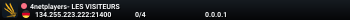 4netplayers- LES VISITEURS