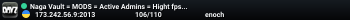 Naga Vault = MODS = Active Admins = Hight fps : Vanilla+