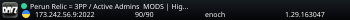 Perun Relic = 3PP / Active Admins  MODS | Hight fps | More Loo