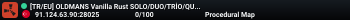 [TR/EU] OLDMANS Vanilla Rust SOLO/DUO/TRİO/QUAD/MAX5 |