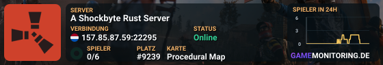 A Shockbyte Rust Server