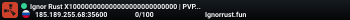 Ignor Rust X100000000000000000000000000 | PVP | FUN | FREE VIP