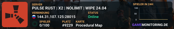 PULSE RUST | X2 | NOLIMIT | WIPE 24.04