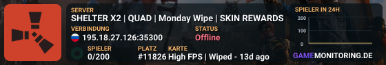 SHELTER X2 | QUAD | Monday Wipe | SKIN REWARDS