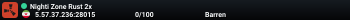 Nighti Zone Rust 2x Server