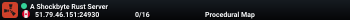 A Shockbyte Rust Server