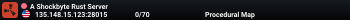 A Shockbyte Rust Server