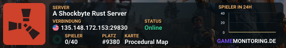 A Shockbyte Rust Server