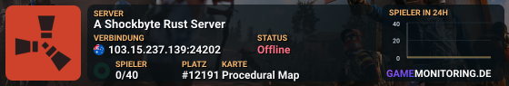 A Shockbyte Rust Server